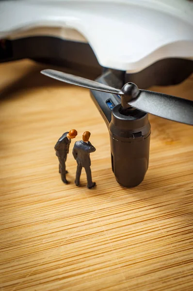 Businessmen Drone Quadcopter Concept — Stock Photo, Image
