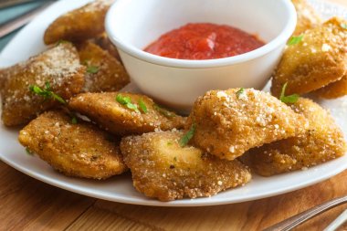 Breaded Fried Toasted Ravioli clipart