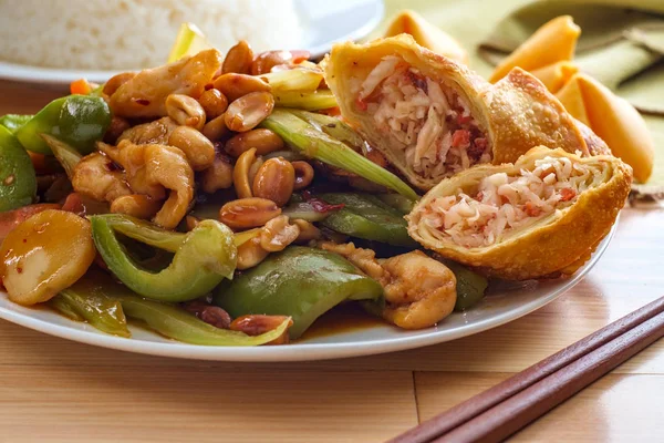 Pollo chino Kung Pao — Foto de Stock