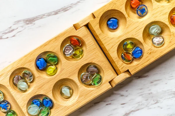 Mancala bordspel — Stockfoto