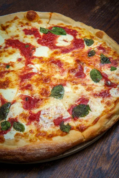 New York Margherita pizza — Stockfoto