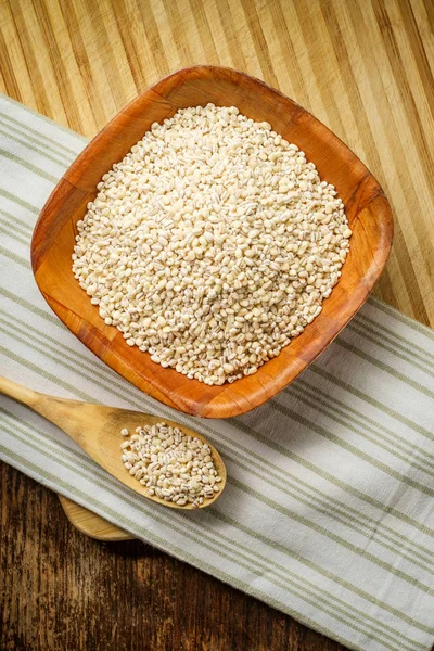 Dry Raw Pearled Barley — Stock Photo, Image