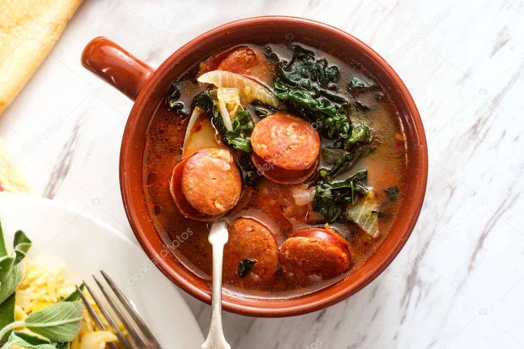 Portuguese Caldo Verde Soup