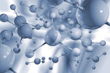 Atomik parçacık 3d çizim