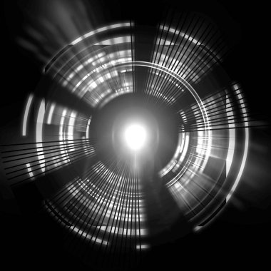 Atomik parçacık 3d çizim