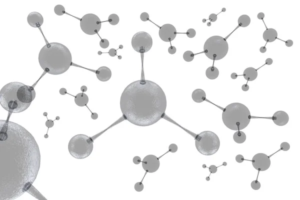 Illustrazione della particella atomica 3D — Foto Stock