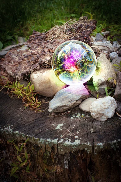 Atom Crystal Ball Natureza — Fotografia de Stock