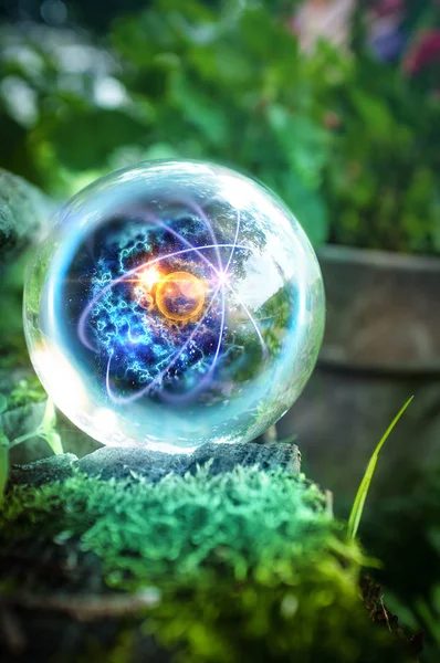 Atom Crystal Ball Natureza — Fotografia de Stock