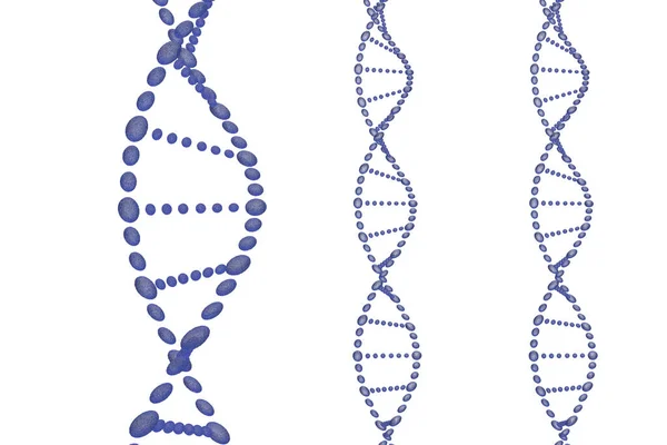 DNS-szál 3D illusztráció — Stock Fotó