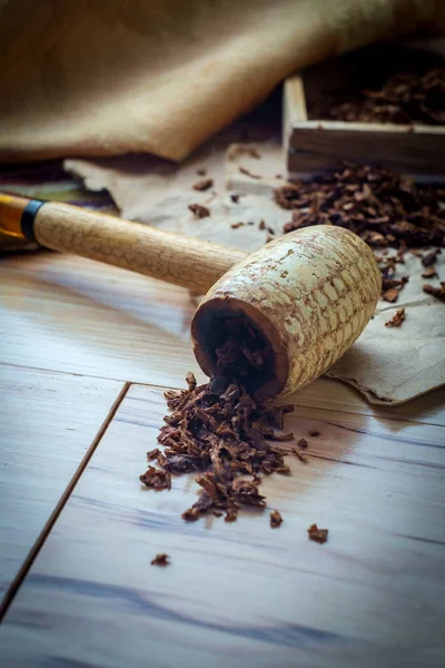 Tubo de milho de tabaco — Fotografia de Stock