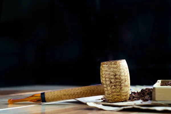 Tobacco Corncob Pipe — Stock Photo, Image