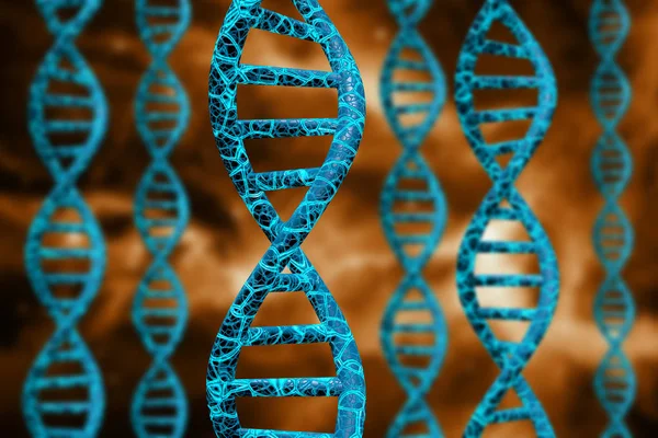 Filamentos de ADN Ilustración 3D — Foto de Stock