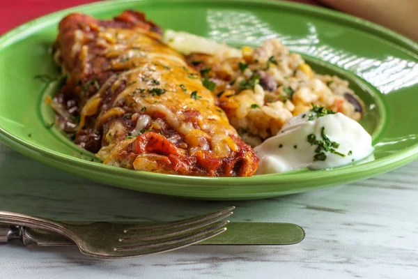 Enchilada de Chimichanga Mexicana —  Fotos de Stock