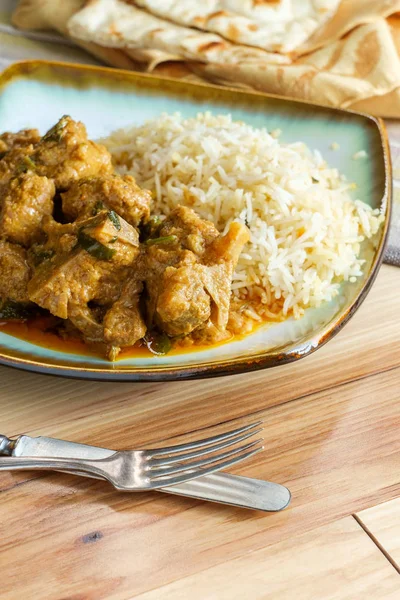 Indiai kecske Korma — Stock Fotó