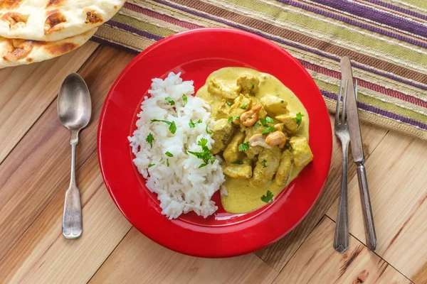 Indiano curry pollo korma — Foto Stock