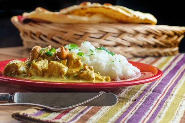 Indiai curry csirke Korma — Stock Fotó