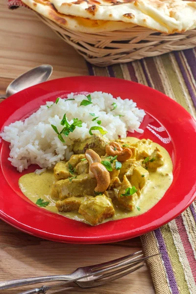 Indiai curry csirke Korma — Stock Fotó