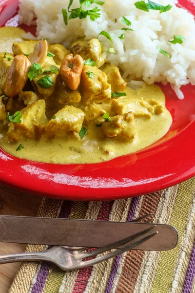 Indiai curry csirke Korma — Stock Fotó