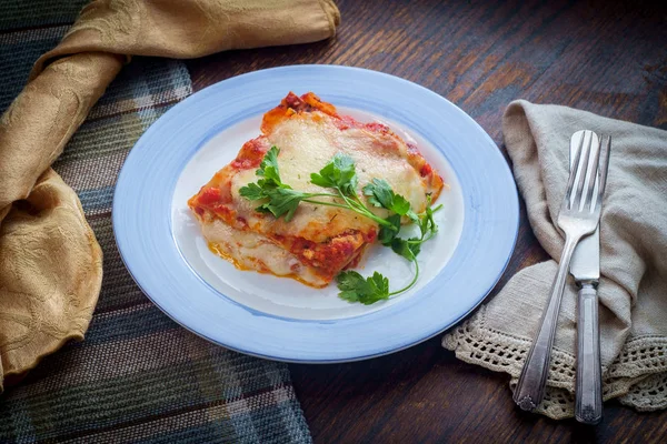 Italiaanse kaas lasagne — Stockfoto