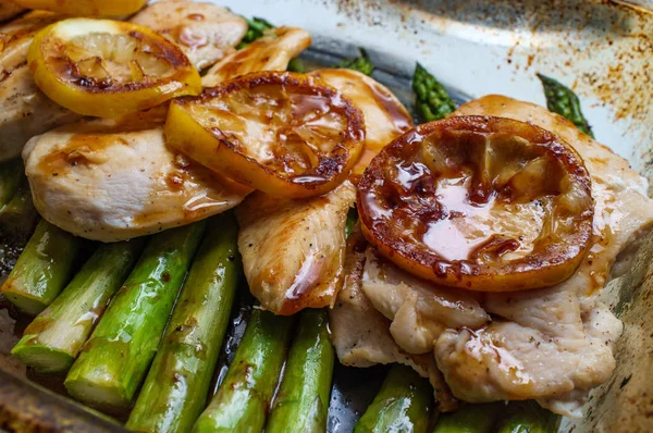 Italian Lemon Honey Chicken — Stock Photo, Image