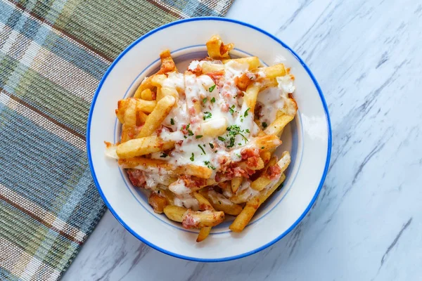 Loaded Bacon Ranch Fries — Stock Photo, Image