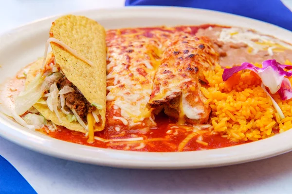 Mexická tamale enchilada Taco — Stock fotografie