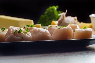 Çiğ Tarak Malzemeler Pişirme