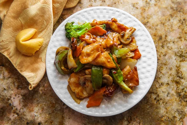 사천 치킨 중국 야채 — 스톡 사진