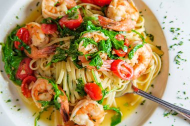 Karides Gamberoni Aglio ve Olio