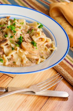 Kıyma mantar Stroganoff