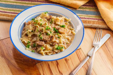 Kıyma mantar Stroganoff