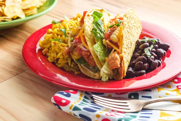 Mexický tacos Plantain chipsy — Stock fotografie