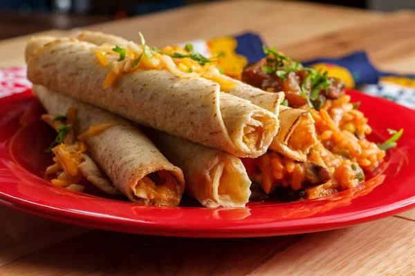 Arroz de Taquitos mexicano — Fotografia de Stock