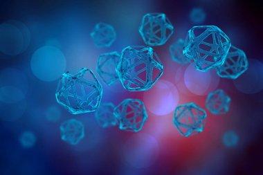 DNA Molekülü 3d İllüstrasyon