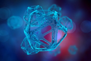 DNA Molekülü 3d İllüstrasyon