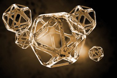 DNA Molekülü 3d İllüstrasyon