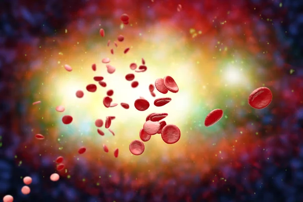Rote Blutkörperchen 3d Abbildung — Stockfoto