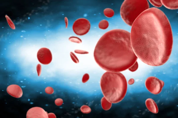 Ερυθρά αιμοσφαίρια 3d απεικόνιση — Φωτογραφία Αρχείου