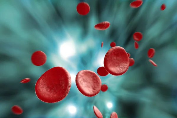 赤い血液細胞 3 d イラスト — ストック写真