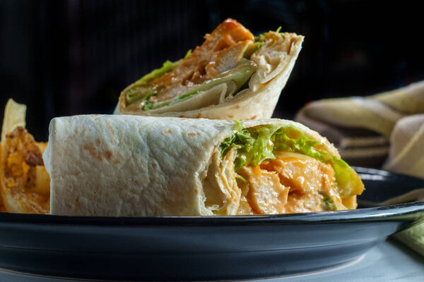 Buffalo Chicken Sandwich Wrap