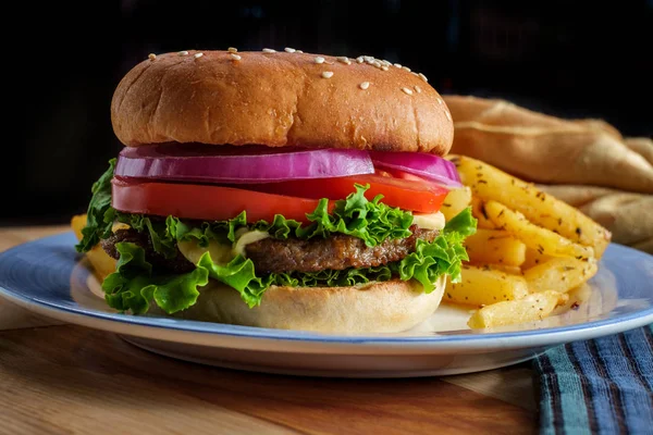 Cheeseburger Sesame Seed Bun