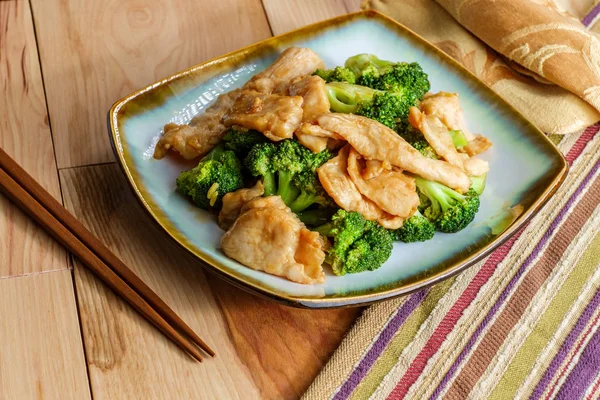 Chinese Food Chicken and Broccoli — Stock Photo, Image