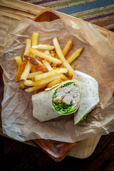 Chicken Caesar Wrap Sandwich