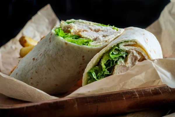 Pollo César Wrap Sandwich —  Fotos de Stock