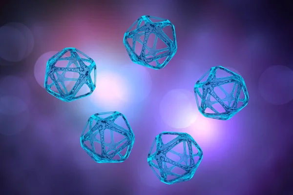DNA μόριο 3D εικόνα — Φωτογραφία Αρχείου