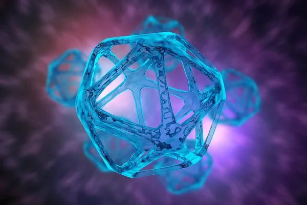 Dna 分子 3d 插图 — 图库照片