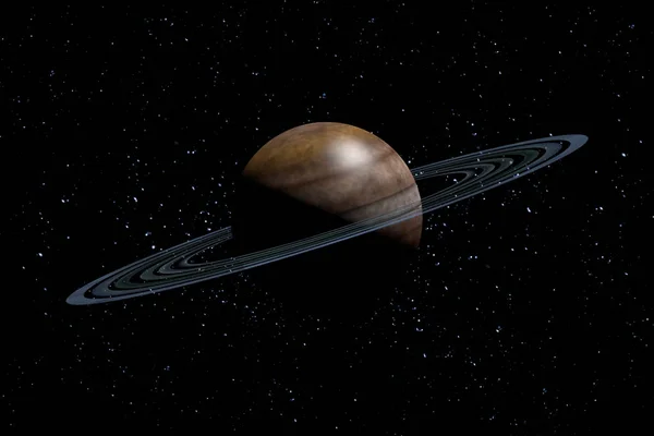 Planeta Saturn Galaxy 3D ilustracja — Zdjęcie stockowe
