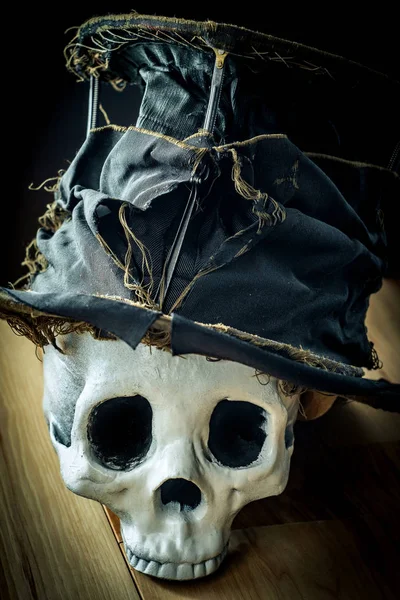 Cappello a cilindro spaventoso di Halloween — Foto Stock
