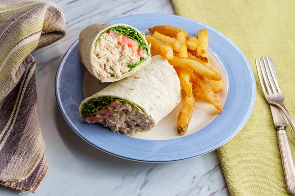 Tuna Salad Wrap Sandwich — Stock Photo, Image