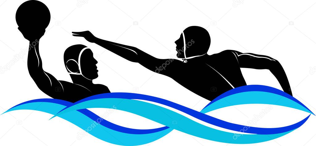 Logo water polo. water sports